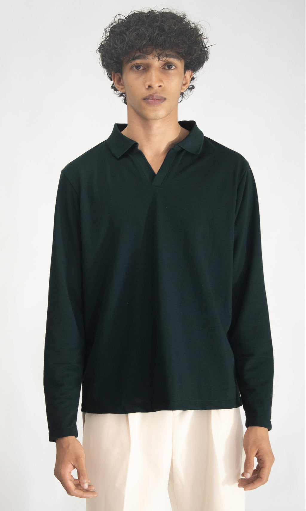 TEXTURED POLO FULL SLEEVE