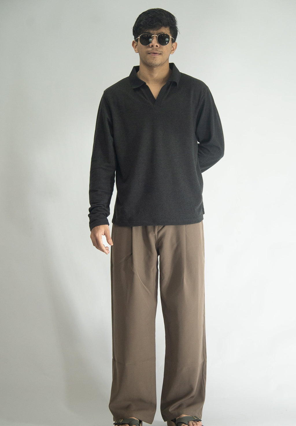 TEXTURED POLO FULL SLEEVE