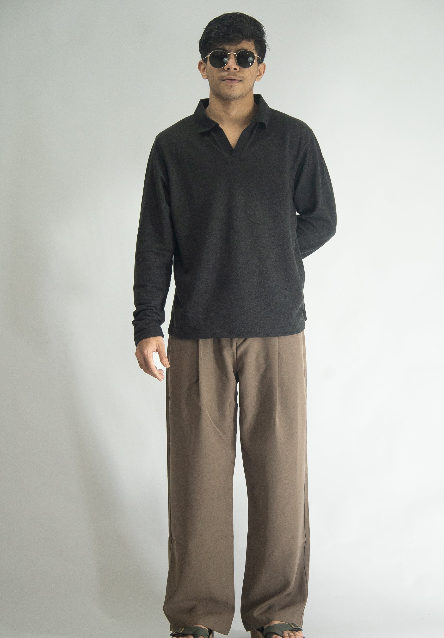 TEXTURED POLO FULL SLEEVE