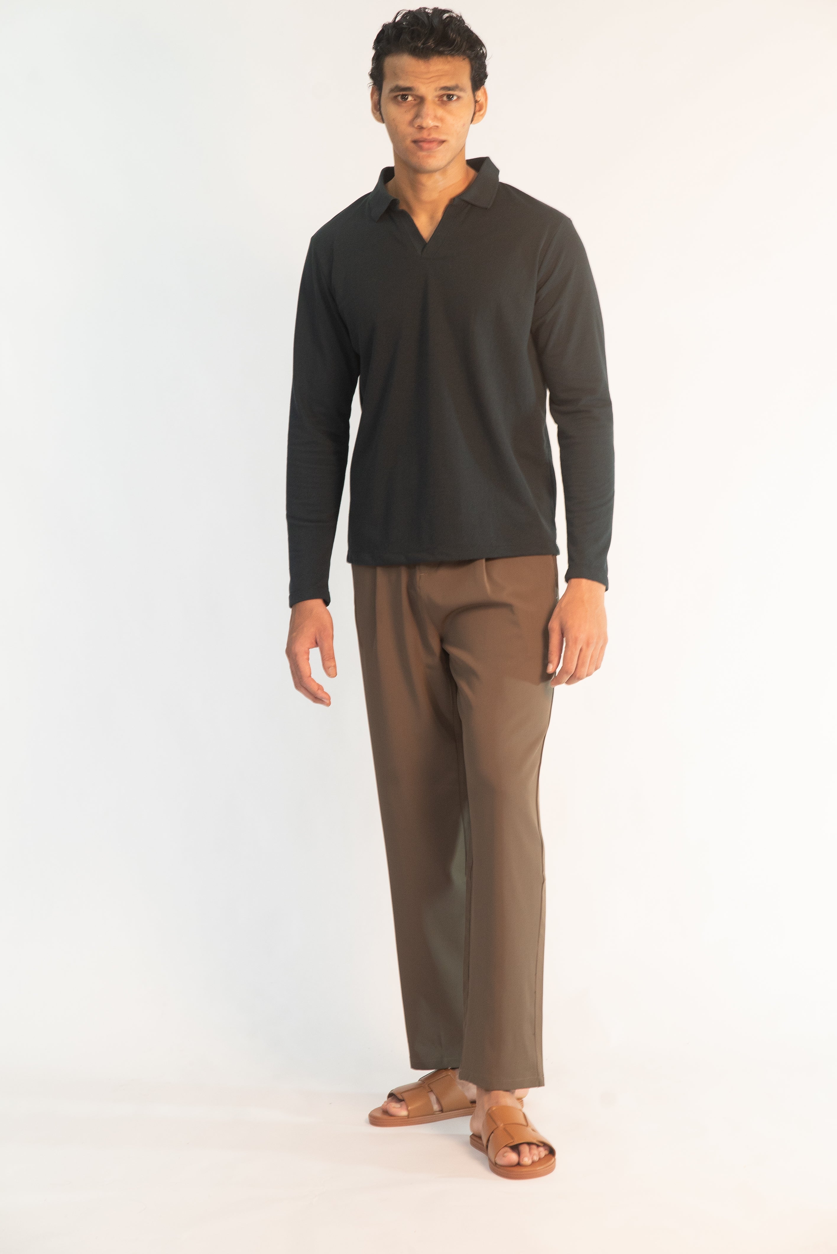 PLEATED TROUSERS