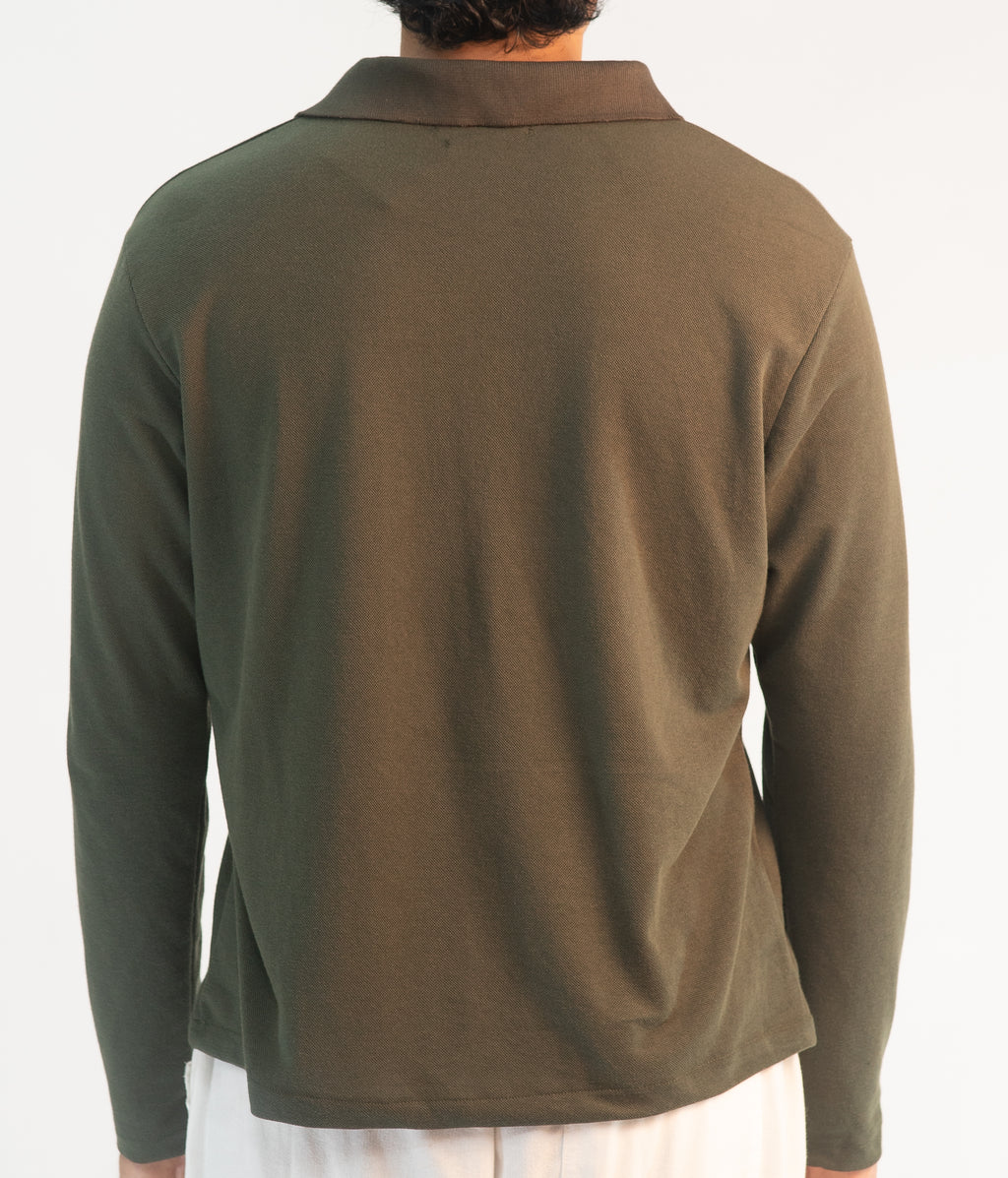 TEXTURED POLO FULL SLEEVE