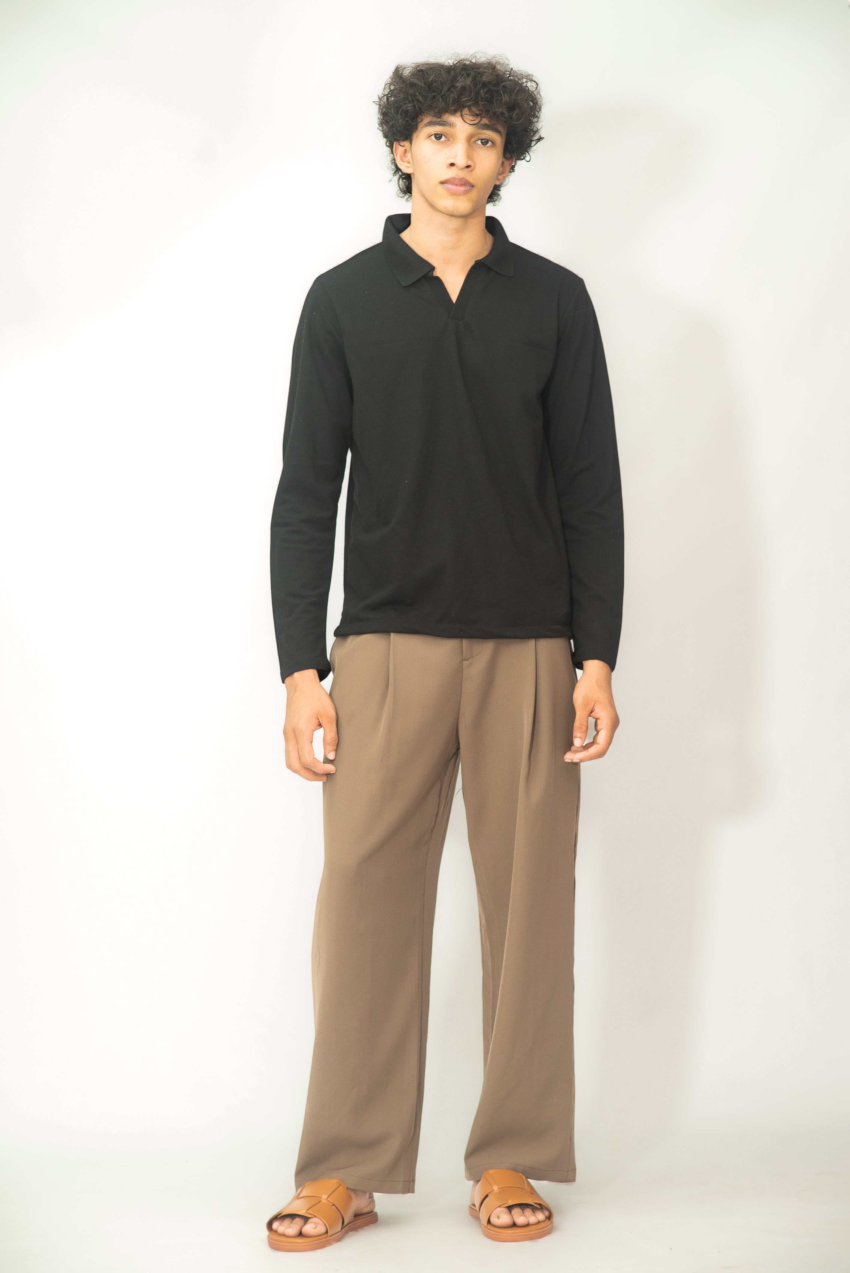 PLEATED TROUSERS