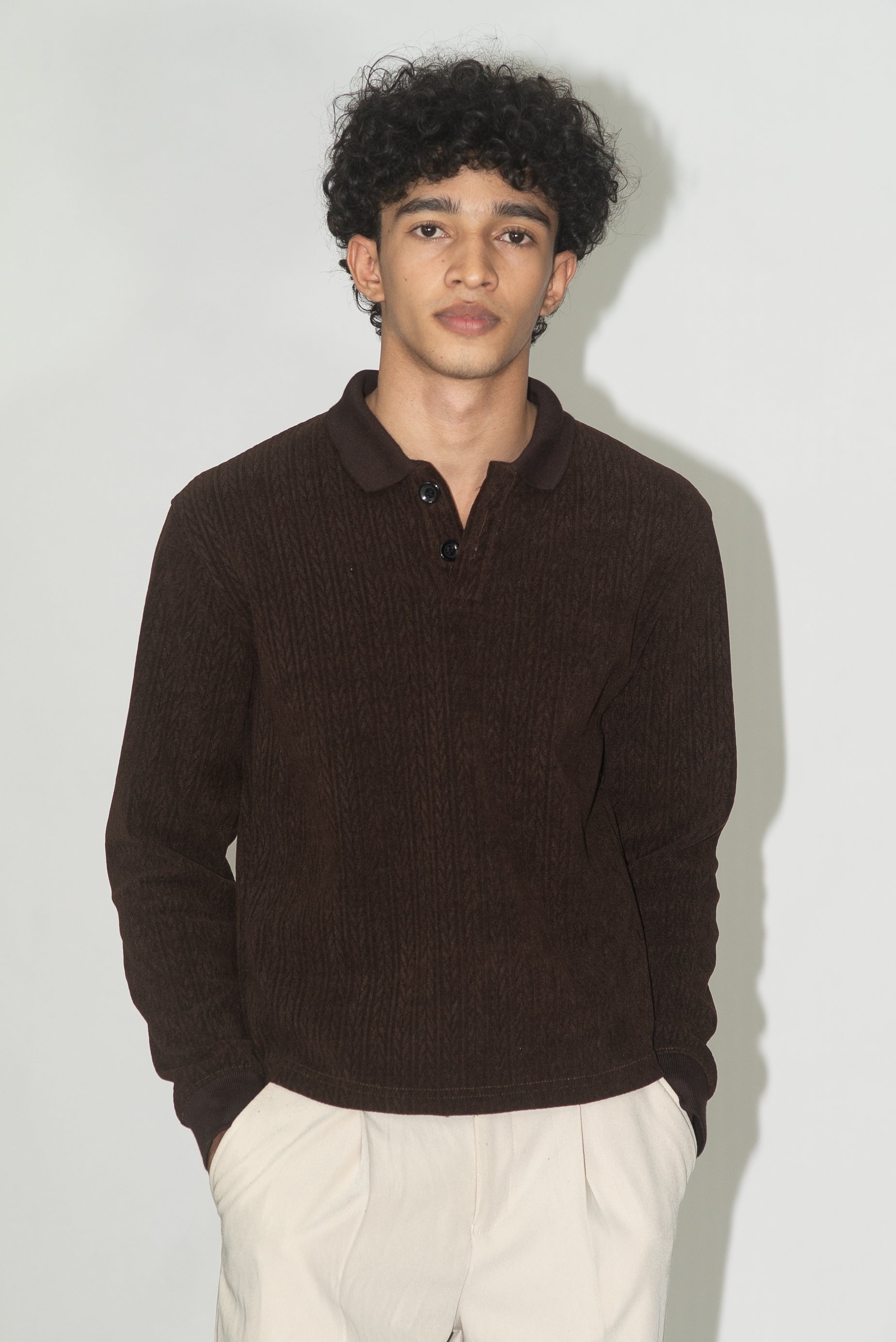 SLIM FIT CROPPED POLO